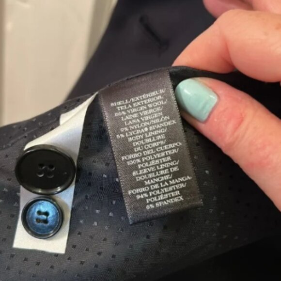 NWT Ann Taylor Blue Blazer Professional Suit Jacket, size 14 - Picture 4 of 5